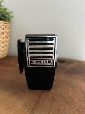 Vintage Avon “Breaker 19” CB Radio Aftershave Bottle Empty Black Silver